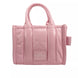 Marc Jacobs The Shiny Crinkle Micro Tote Bubblegum Δερμάτινο Τσαντάκι Χιαστί