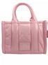 Marc Jacobs The Shiny Crinkle Micro Tote Bubblegum Δερμάτινο Τσαντάκι Χιαστί