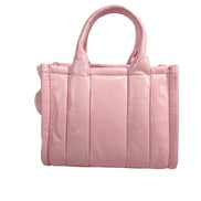 Marc Jacobs The Shiny Crinkle Micro Tote Bubblegum Leather Crossbody