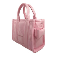 Marc Jacobs The Shiny Crinkle Micro Tote Bubblegum Leather Crossbody