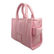 Marc Jacobs The Shiny Crinkle Micro Tote Bubblegum Δερμάτινο Τσαντάκι Χιαστί