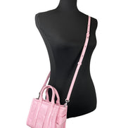 Marc Jacobs The Shiny Crinkle Micro Tote Bubblegum Leather Crossbody
