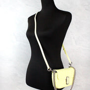 Marc Jacobs The Mini Shoulder Bag Yellow Embossed Leather Crossbody Bag
