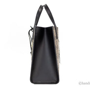 Marc Jacobs Mini Grind Signet Printed Leather Crossbody Tote Handbag Purse
