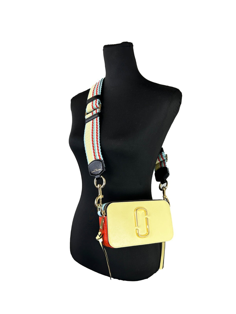Τσάντα Χιαστί Marc Jacobs The Snapshot (Πολύχρωμο Παστέλ Κίτρινο)