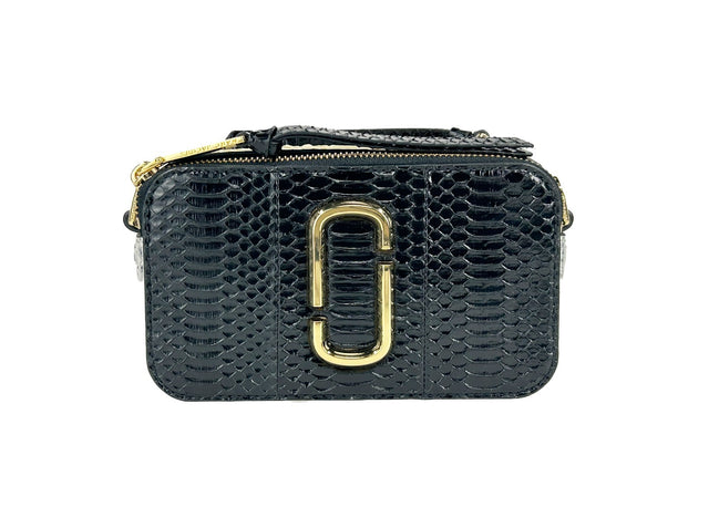 Marc Jacobs The Snapshot Τσάντα Χιαστί με Δέρμα Φιδιού