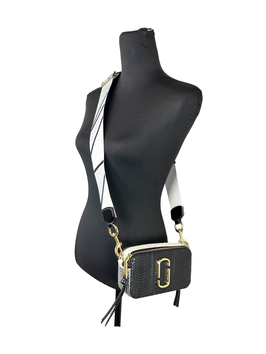 Marc Jacobs The Snapshot Τσάντα Χιαστί με Δέρμα Φιδιού