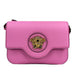 Versace La Medusa Pink Leather Shoulder Crossbody Bag Purse
