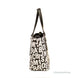 Marc Jacobs Small Black White Monogram Print Saffiano Leather Tote Crossbody Bag