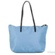 Versace Portuna Medusa Medium Cornflower Blue Nylon Leather Tote Bag Purse
