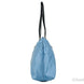 Versace Portuna Medusa Medium Cornflower Blue Nylon Leather Tote Bag Purse