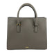 Τσάντα Versace Virtus Large Leather Top Handle Satchel Tote Γκρι