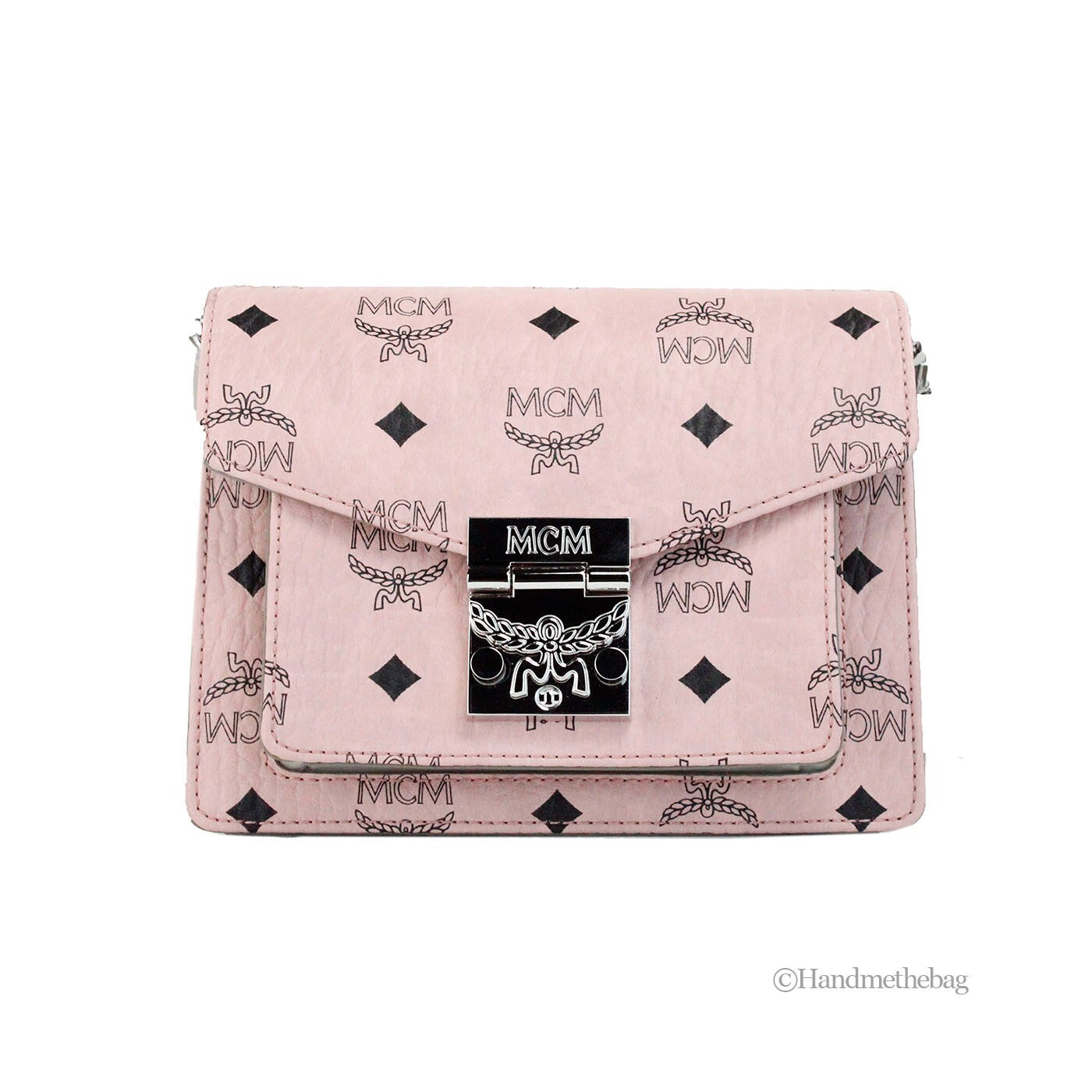 Τσάντα Χιαστί MCM Signature Patricia Leather Mini Flap Lock