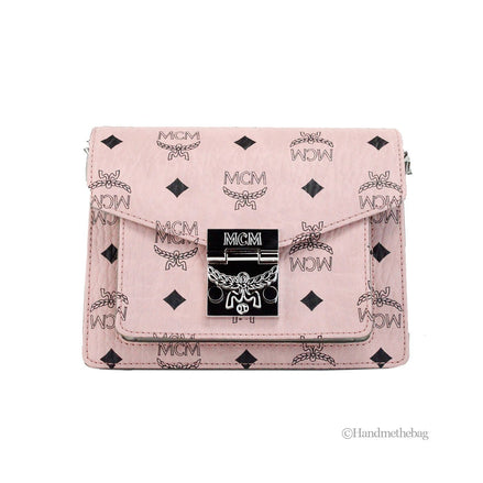Τσάντα Χιαστί MCM Signature Patricia Leather Mini Flap Lock