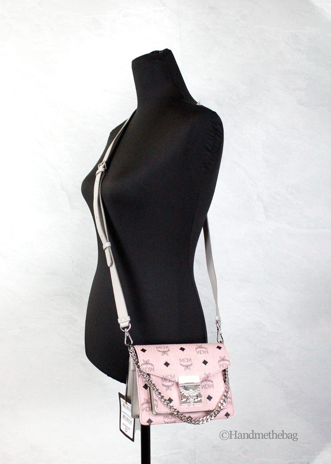 Τσάντα Χιαστί MCM Signature Patricia Leather Mini Flap Lock