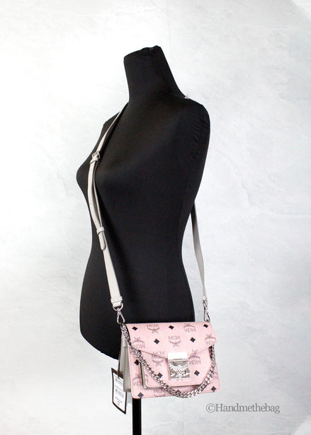 Τσάντα Χιαστί MCM Signature Patricia Leather Mini Flap Lock