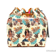 Dooney & Bourke Disney Medium Moana Coated Cotton Bucket Crossbody Bag Purse