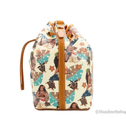 Dooney & Bourke Disney Medium Moana Coated Cotton Bucket Crossbody Bag Purse
