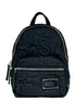 Marc Jacobs Small Black Quilted Backpack Bookbag