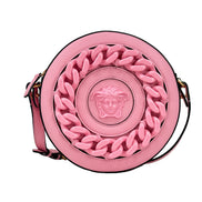 Τσάντα Crossbody Versace Round Disco από Δέρμα για Κάμερα