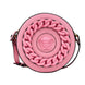 Δερμάτινη τσάντα χιαστί Versace Round Disco Camera Case