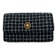 Versace Wallet On A Chain Fabric Black Crossbody Bag
