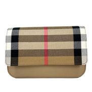 Burberry Small Leather Madison Crossbody Check Bag