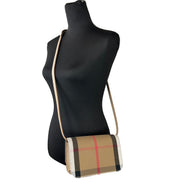 Burberry Small Leather Madison Crossbody Check Bag