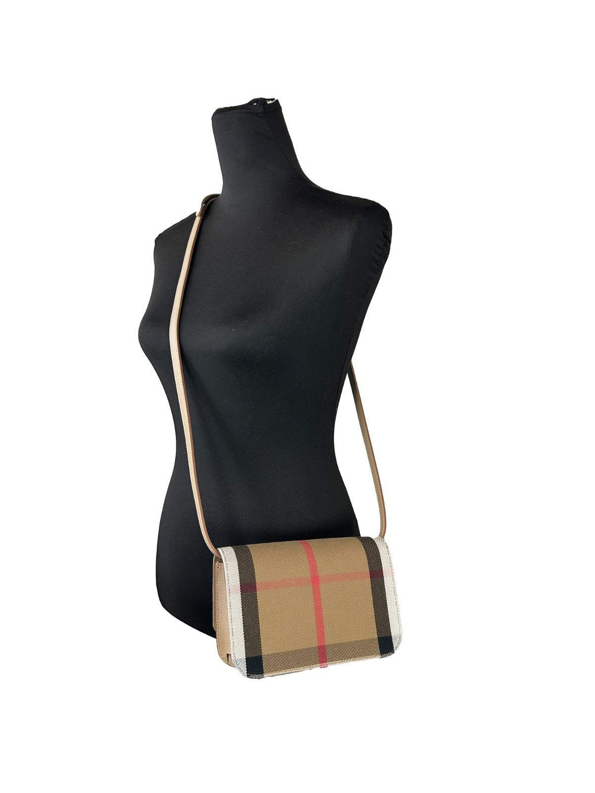 Τσάντα Burberry Small Leather Madison Crossbody Check