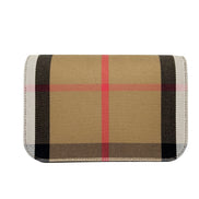 Burberry Small Leather Madison Crossbody Check Bag