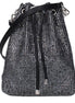 Jimmy Choo Black Satin Crossbody Bag