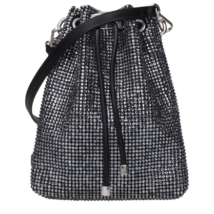 Jimmy Choo Black Satin Crossbody Bag