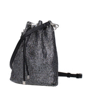 Μαύρη σατέν τσάντα χιαστί Jimmy Choo