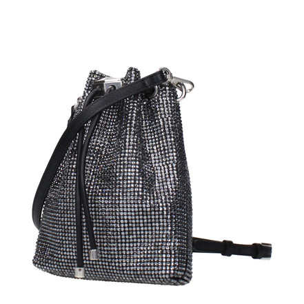 Μαύρη σατέν τσάντα χιαστί Jimmy Choo