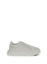 Casadei White Calf Leather Bos Taurus Chunky Sneakers