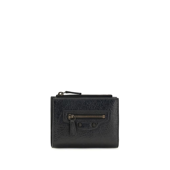 Balenciaga Black Lamb Ovis Aries Aries Wallet