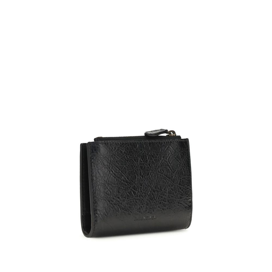 Balenciaga Black Lamb Ovis Aries Aries Wallet