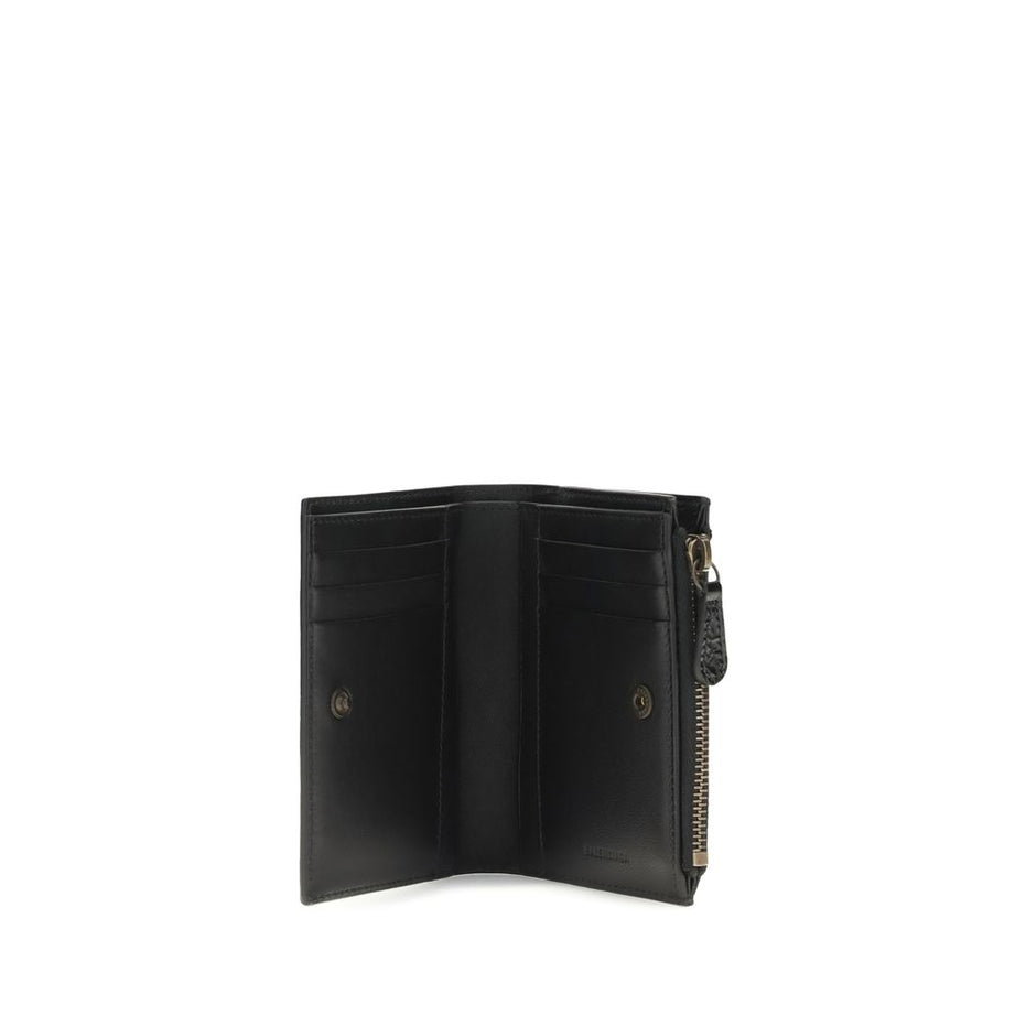 Balenciaga Black Lamb Ovis Aries Aries Wallet