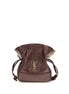 Saint Laurent Bordeaux Lamb Ovis Aries Aries Clutch Bag