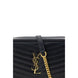 Saint Laurent Black Calf Leather Bos Taurus Shoulder Bag