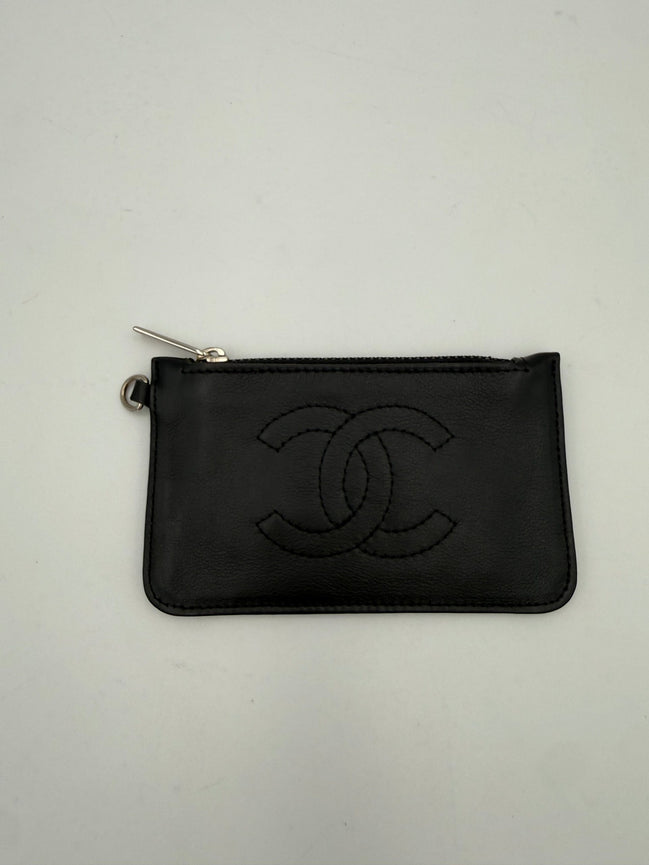 Chanel CHANEL Πορτοφόλι Νομισμάτων/Θήκη Καρτών από Δέρμα Αρνιού