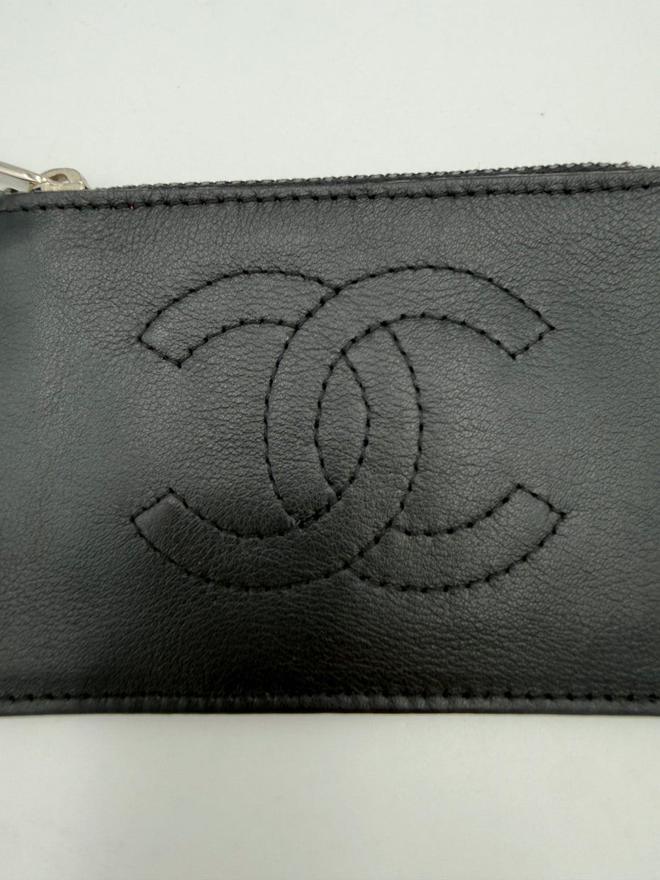 Chanel CHANEL Πορτοφόλι Νομισμάτων/Θήκη Καρτών από Δέρμα Αρνιού