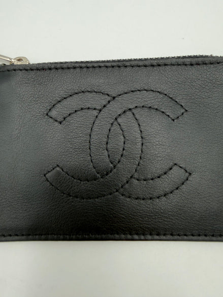 Chanel CHANEL Πορτοφόλι Νομισμάτων/Θήκη Καρτών από Δέρμα Αρνιού