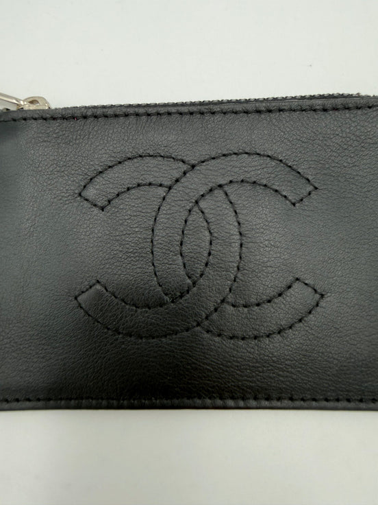 Chanel CHANEL Lamb Leather Coin Purse/Card Holder