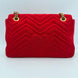 Gucci GUCCI MARMONT Red Velvet Handbag