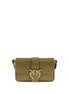 PINKO Bicolor Calf Leather Bos Taurus Shoulder Bag