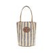 Valentino Garavani Blue Raffia Backet Bag