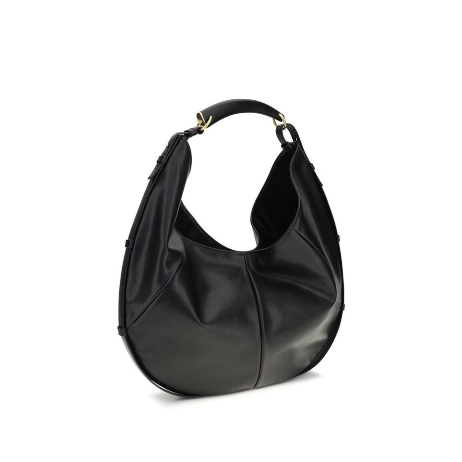 Saint Laurent Black Calf Leather Bos Taurus Shoulder Bag