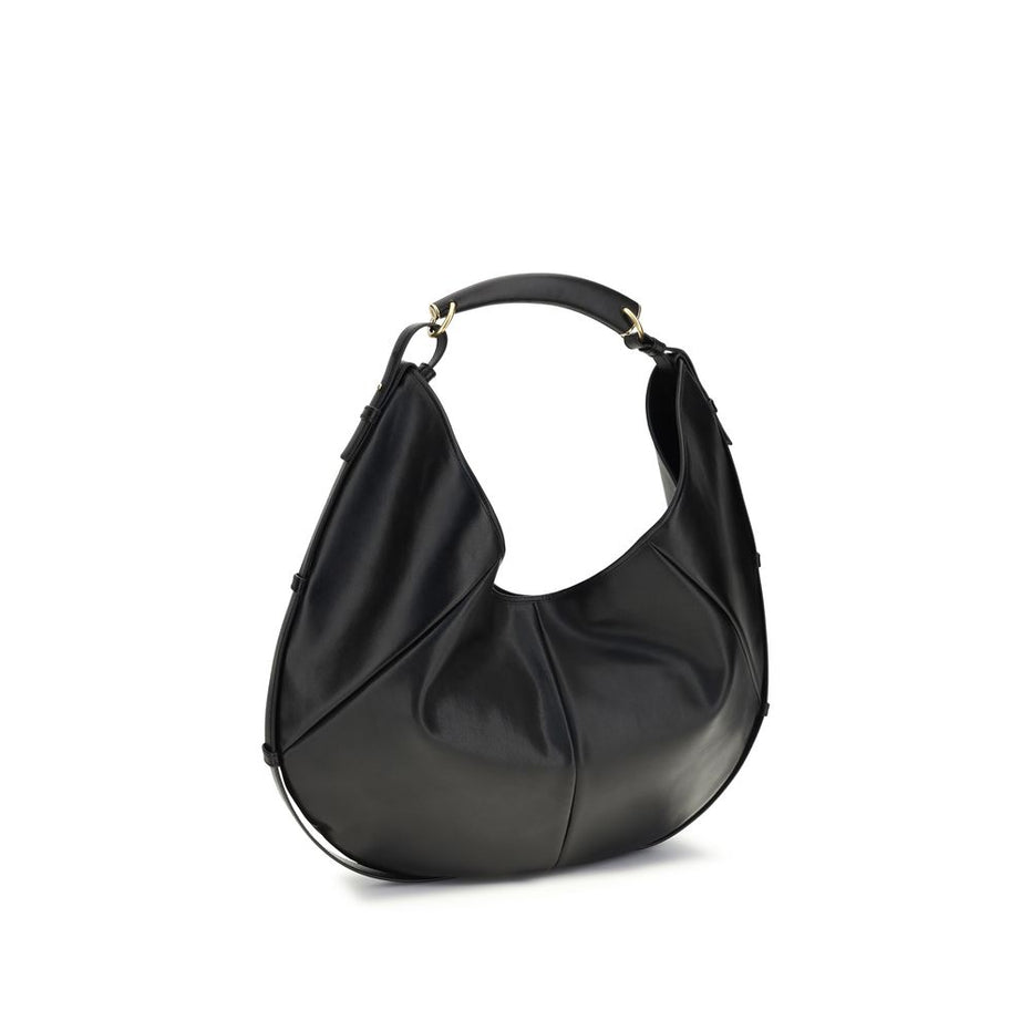 Saint Laurent Black Calf Leather Bos Taurus Shoulder Bag