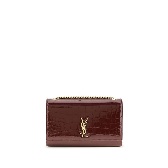 Saint Laurent Bordeaux Calf Leather Bos Taurus Shoulder Bag